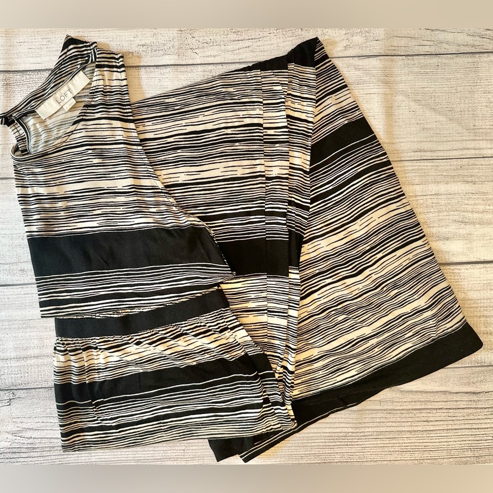 Loft Sleeveless Striped Maxi Dress, Size M, EUC